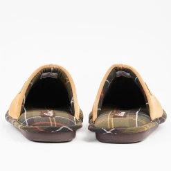 Barbour Women's Simone Mule Slippers – Chestnut -Fashion Lady barbour simone slipper chestnut 4