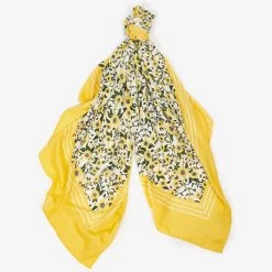 Barbour Women's Sunflower Print Wrap Scarf - Sunflower -Fashion Lady barbour sunflo pri wra sunflow 2