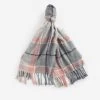 Barbour Tartan Boucle Scarf - Pearl Grey