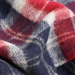 Barbour Tartan Lambswool Scarf - Cranberry Tartan -Fashion Lady barbour tartan l wool scarf cran os 5