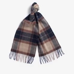 Barbour Tartan Lambswool Scarf - Gardenia Tartan
