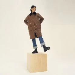 Barbour Women's Townfield Wax Jacket - Tan -Fashion Lady barbour townfield wax jckt tan 10