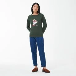 Barbour Women's Westbury Overlayer - Olive -Fashion Lady barbour westbury overlayer olive 3