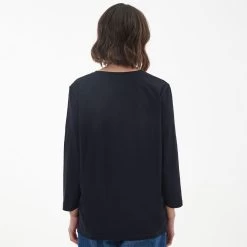 Barbour Women's Westbury Tee - Navy -Fashion Lady barbour westbury tee navy 4