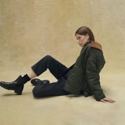Barbour Women's Woodhall Quilted Jacket - Sage -Fashion Lady barbour woodhall jckt sage anct 14