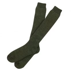 Barbour Knee Length Wellington Socks – Olive Green