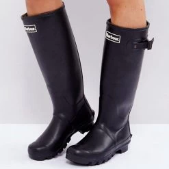Barbour Women’s Bede Wellington Boots - Black -Fashion Lady barbour women s bede wellington boots black