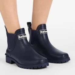 Barbour Women's Wilton Wellington Boots - Navy -Fashion Lady barbour women s wilton wellington boots navy