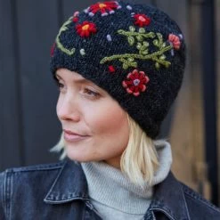 Pachamama Women's Lugano Beanie - Charcoal -Fashion Lady beanie bobble lugano