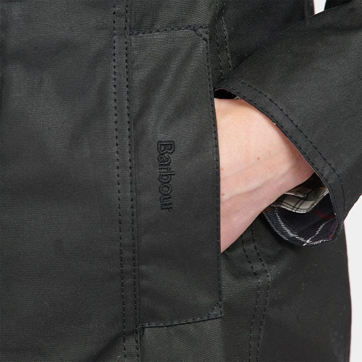 Barbour Women’s Belsay Wax Jacket – Black 7 Barbour Women’s Belsay Wax Jacket – Black - Image 7