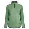 Weird Fish Women's Beyonce Eco ¼ Zip Grid Fleece - Green