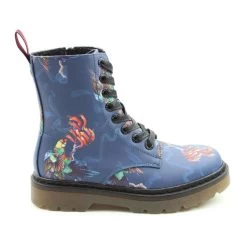 Heavenly Feet Women’s Justina Print Boots – Parakeet -Fashion Lady blue parakeet 2