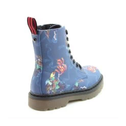 Heavenly Feet Women’s Justina Print Boots – Parakeet -Fashion Lady blue parakeet 4