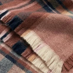 Joules Women's Bracewell Large Blanket Scarf - Brown Check -Fashion Lady bracewell brown check scarf 3