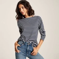 Joules Women's Brancaster Top - Creme Stripe