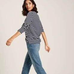 Joules Women's Brancaster Top - Creme Stripe 10 Joules Women's Brancaster Top - Creme Stripe -Fashion Lady brancaster top creme stripe 3