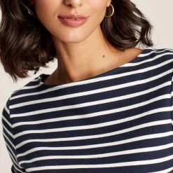Joules Women's Brancaster Top - Creme Stripe 11 Joules Women's Brancaster Top - Creme Stripe -Fashion Lady brancaster top creme stripe 4