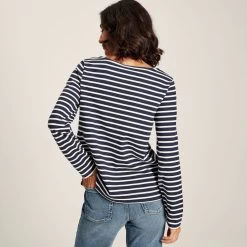 Joules Women's Brancaster Top - Creme Stripe 12 Joules Women's Brancaster Top - Creme Stripe -Fashion Lady brancaster top creme stripe 5