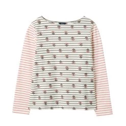 Joules Women's Brancaster Print Top - Grey Stripe 10 Joules Women's Brancaster Print Top - Grey Stripe -Fashion Lady brancaster top print grey stripe 5
