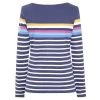 Lazy Jacks Women’s Striped Breton Top - Prism