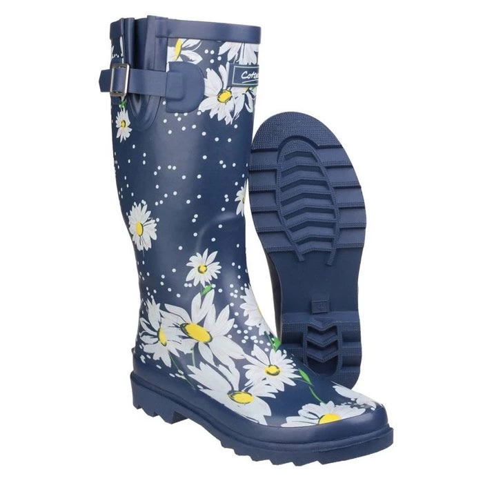 Cotswold Women's Burghley Waterproof Wellington Boots - Daisy 4 Cotswold Women's Burghley Waterproof Wellington Boots - Daisy - Image 4