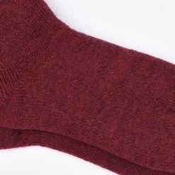 Barbour Women's Wellington Knee Sock - Burgundy -Fashion Lady burgundy 2 6