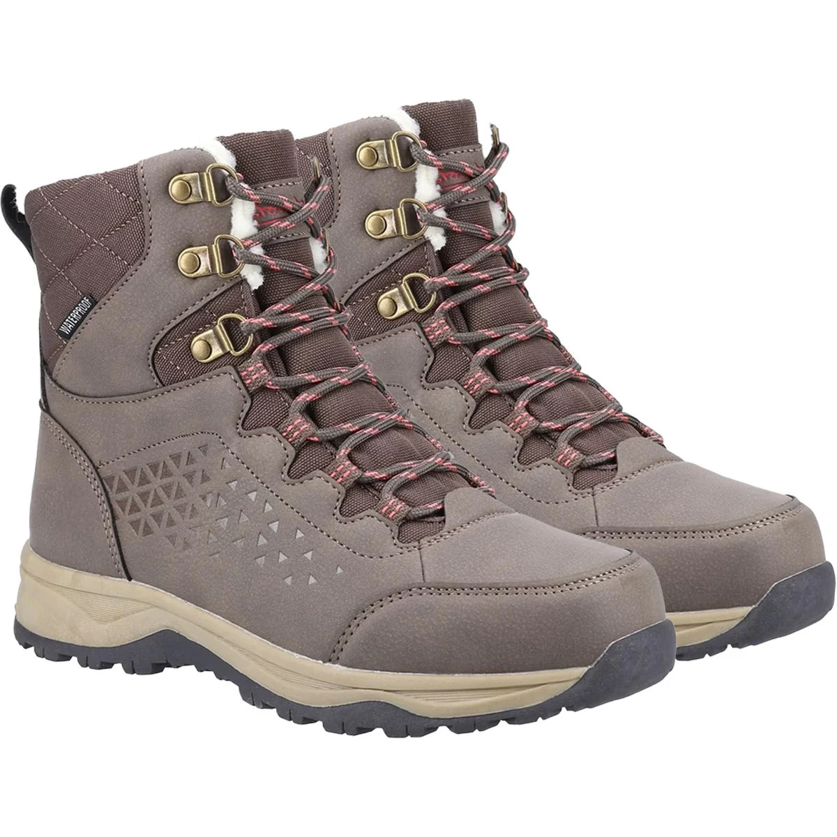 Cotswold Women's Burton Mid Hiking Boots - Taupe 5 Cotswold Women's Burton Mid Hiking Boots - Taupe - Image 5