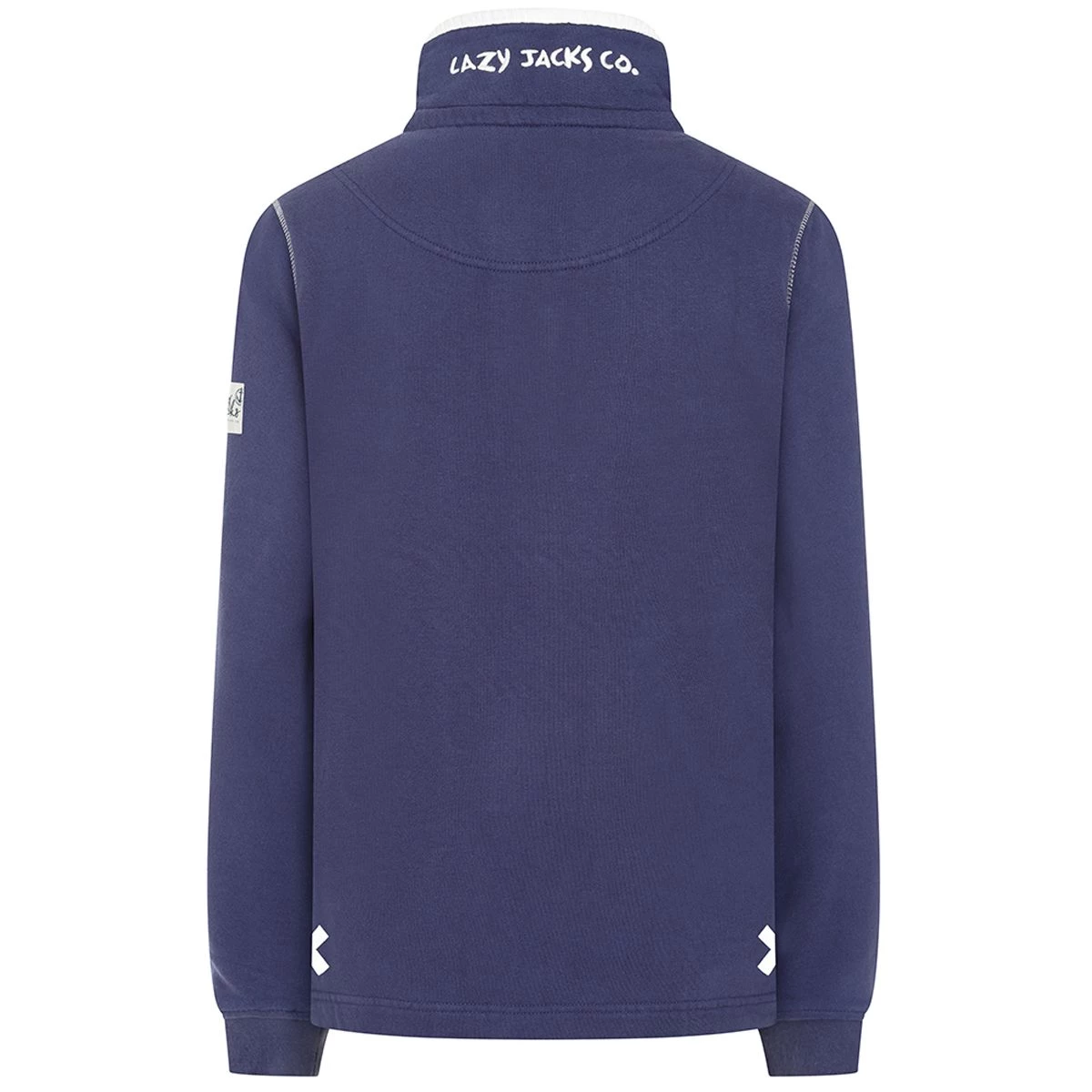 Lazy Jacks Women’s Plain Button Neck Sweatshirt – Twilight 3 Lazy Jacks Women’s Plain Button Neck Sweatshirt – Twilight - Image 3