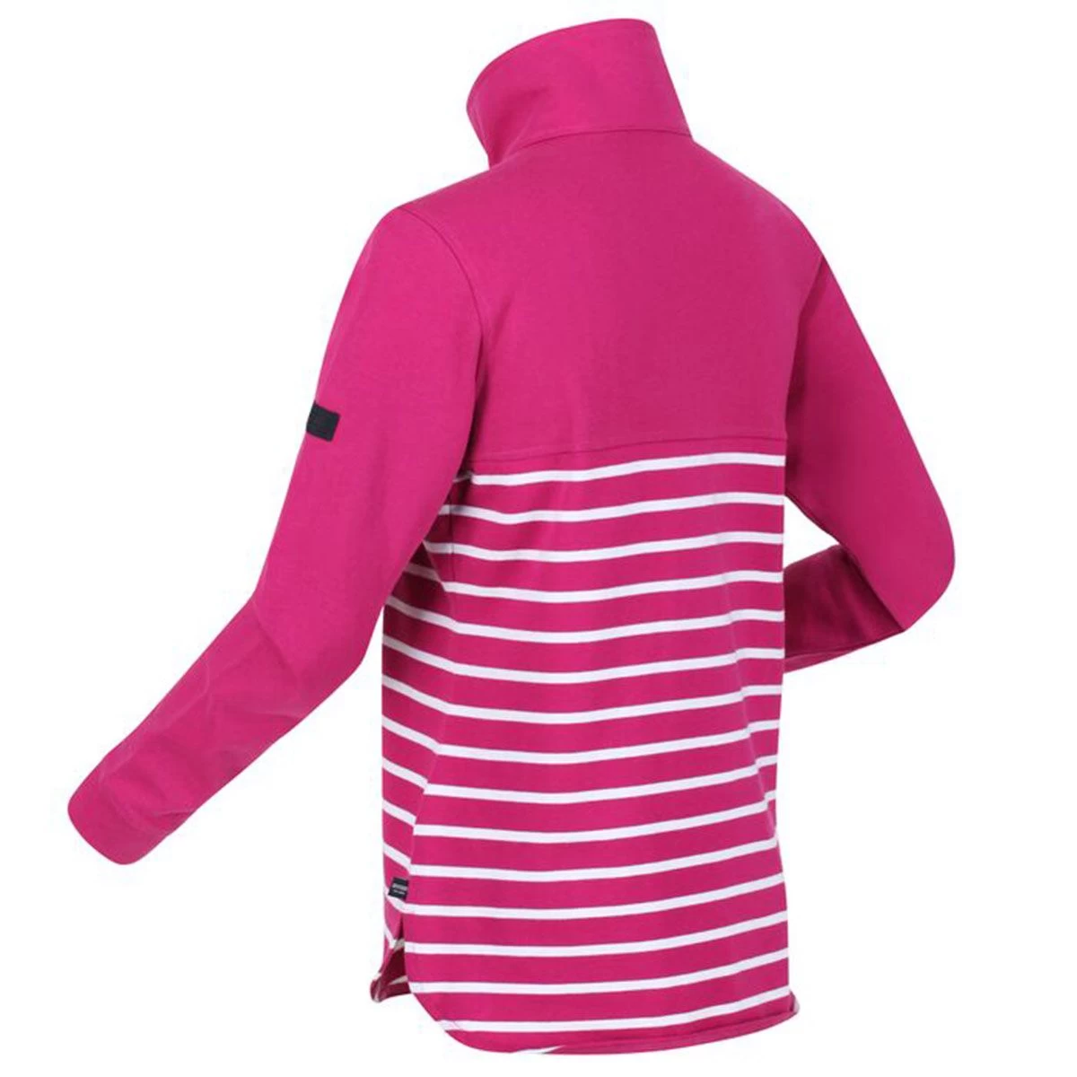 Regatta Women’s Camiola Lightweight Funnel Neck Sweatshirt – Fuchsia Stripe 7 Regatta Women’s Camiola Lightweight Funnel Neck Sweatshirt – Fuchsia Stripe - Image 7