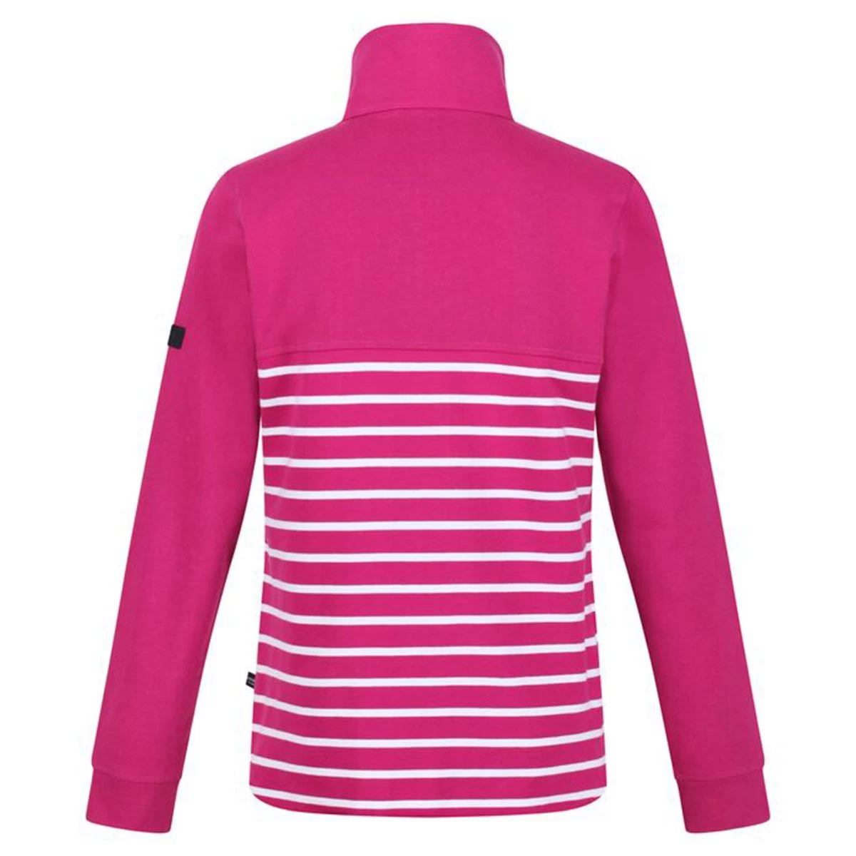 Regatta Women’s Camiola Lightweight Funnel Neck Sweatshirt – Fuchsia Stripe 9 Regatta Women’s Camiola Lightweight Funnel Neck Sweatshirt – Fuchsia Stripe - Image 9