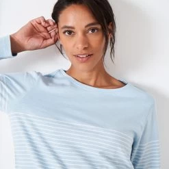 Crew Clothing Women's Cassandra Side Button Breton Top - Blue/White 10 Crew Clothing Women's Cassandra Side Button Breton Top - Blue/White -Fashion Lady cassandra s button breton bluwht 4