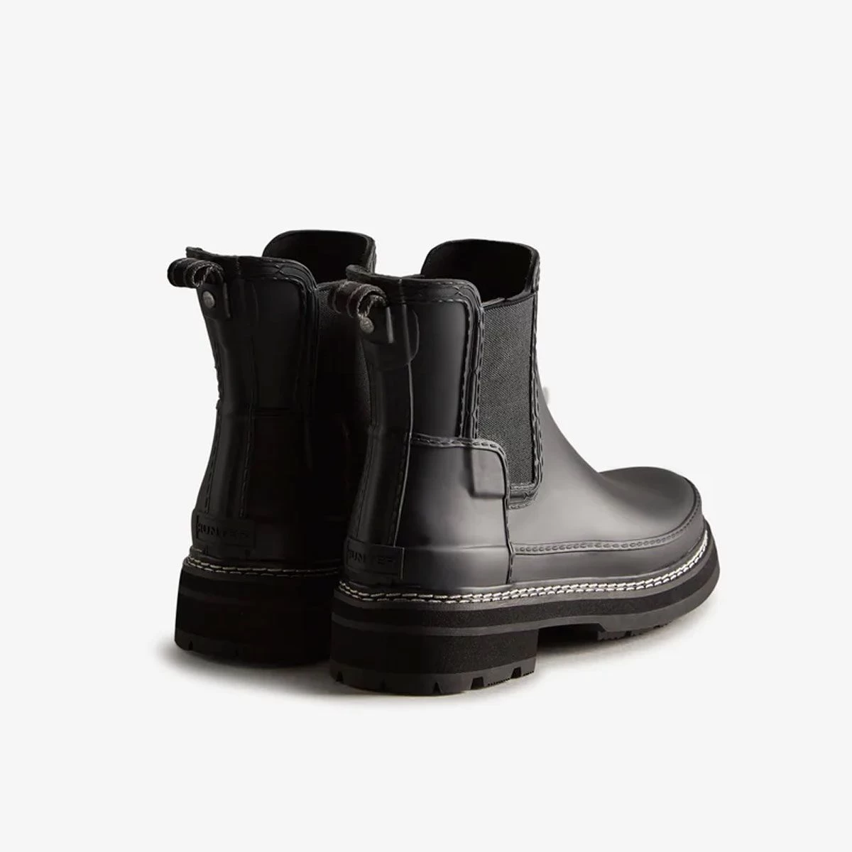 Hunter Women's Refined Stitch Detail Chelsea Boots - Black 3 Hunter Women's Refined Stitch Detail Chelsea Boots - Black - Image 3