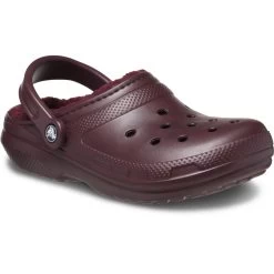 Crocs Unisex Classic Lined Clog – Dark Cherry -Fashion Lady clas fuzz lined clog cherry 6