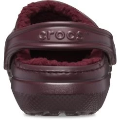 Crocs Unisex Classic Lined Clog – Dark Cherry -Fashion Lady clas fuzz lined clog cherry 7