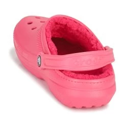 Crocs Unisex Classic Lined Clog – Hyper Pink -Fashion Lady clas fuzz lined clog hyp pink 6 1