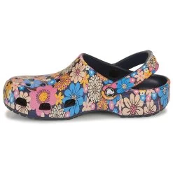 Crocs Women's Classic Retro Floral Clogs – Navy/Multi -Fashion Lady clas retro floral clog nvy mu 4