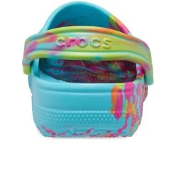 Crocs Unisex Classic Marbled Clogs – Neptune/Multi -Fashion Lady classic marbled clog nept mul 2