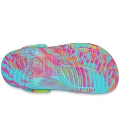 Crocs Unisex Classic Marbled Clogs – Neptune/Multi -Fashion Lady classic marbled clog nept mul 4