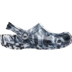 Crocs Unisex Classic Marbled Clogs – White/Black -Fashion Lady classic marbled clog whtblk