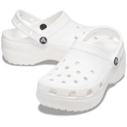 Crocs Women’s Classic Platform Clogs – White -Fashion Lady classic platform clog white 1