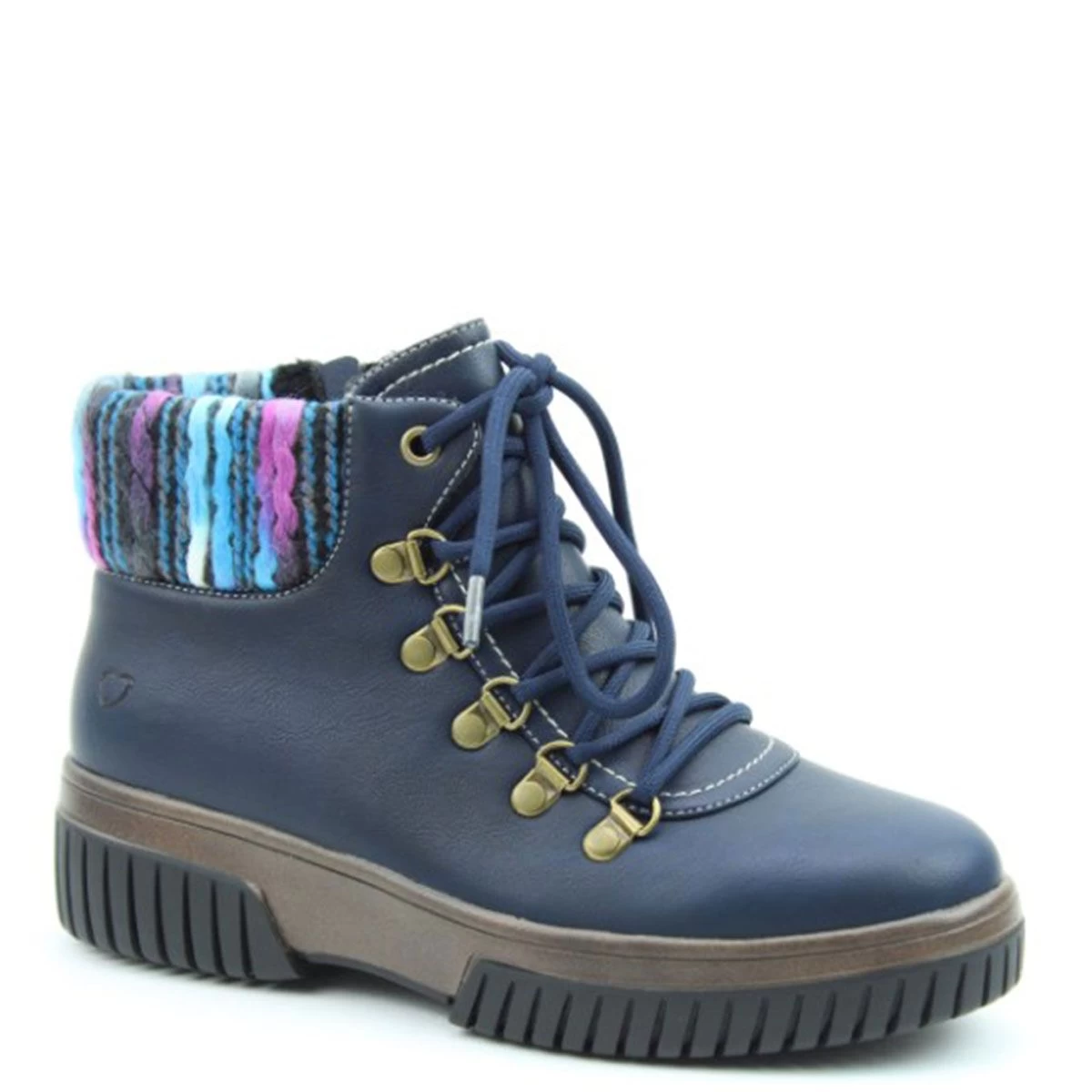 Heavenly Feet Women's Clementine Ankle Boots - Navy 1 Heavenly Feet Women's Clementine Ankle Boots - Navy