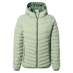 Craghoppers Women's Compresslite VIII Hooded Jacket - Meadow Haze/Frosted Pine