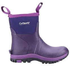 Cotswold Women's Blaze Mid Neoprene Wellington Boots - Purple -Fashion Lady cotswold blaze purple5