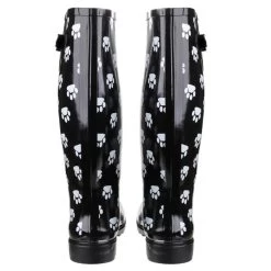 Cotswold Women's Dog Paw Wellington Boots - Black -Fashion Lady cotswold dog paw 4