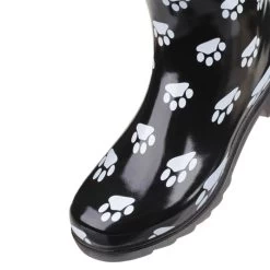 Cotswold Women's Dog Paw Wellington Boots - Black -Fashion Lady cotswold dog paw 63