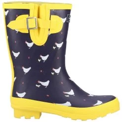 Cotswold Women's Farmyard Mid Calf Wellington Boots - Chick -Fashion Lady cotswold farmyard mid chick1