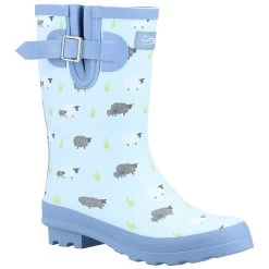 Cotswold Women's Farmyard Mid Calf Wellington Boots - Sheep -Fashion Lady cotswold farmyard mid sheep 2