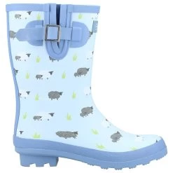 Cotswold Women's Farmyard Mid Calf Wellington Boots - Sheep -Fashion Lady cotswold farmyard mid sheep 3