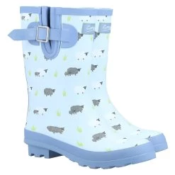Cotswold Women's Farmyard Mid Calf Wellington Boots - Sheep -Fashion Lady cotswold farmyard mid sheep 4 1