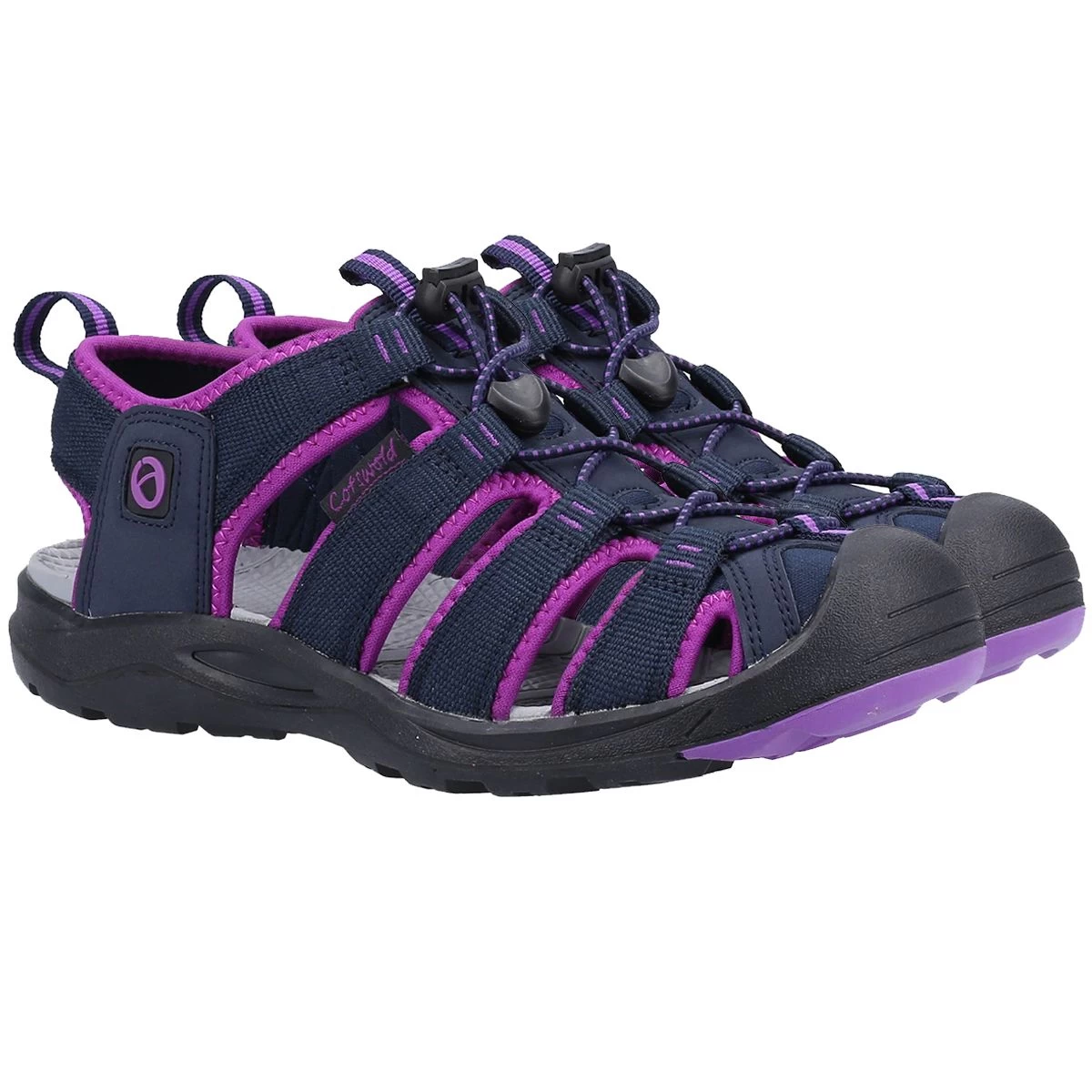 Cotswold Women's Marshfield Sandals - Navy/Berry 6 Cotswold Women's Marshfield Sandals - Navy/Berry - Image 6